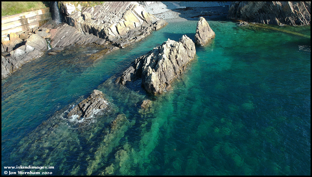 Aerial view at Port Jack, Isle of Man 1/10/20